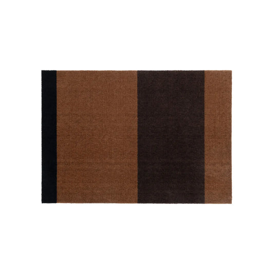 Tica Copenhagen Horizontal Matta 130x90 cm, Cognac/mörkbrun/svart