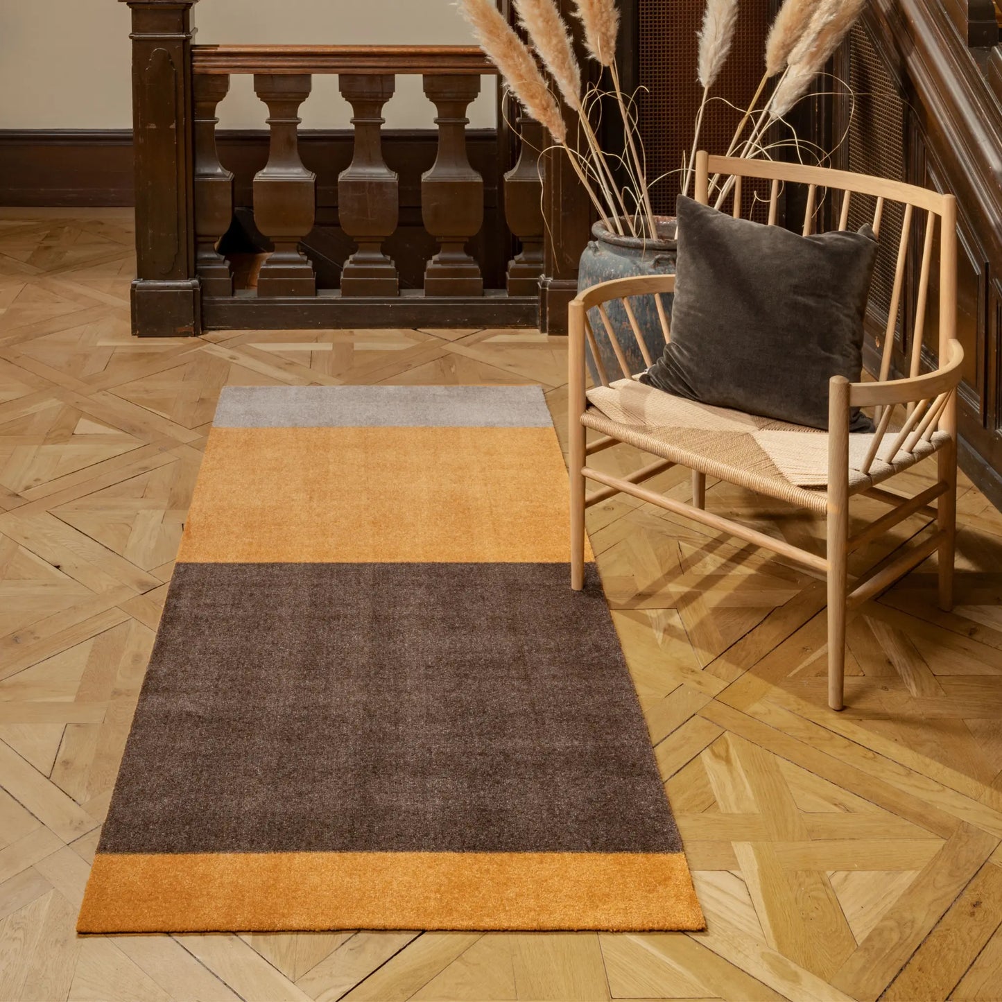 Tica Copenhagen Horizontal Matta 200x90 cm, Dijon/brun/sand