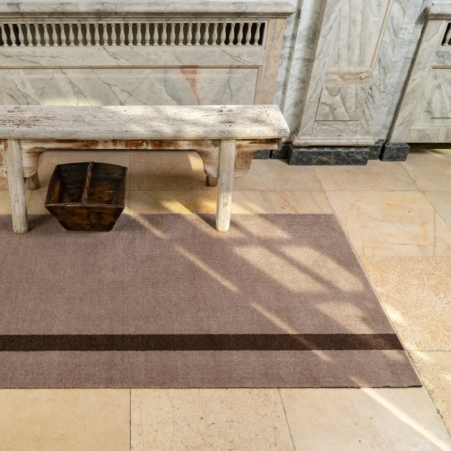 Tica Copenhagen Vertical Matta 200x90 cm, Sand/brun