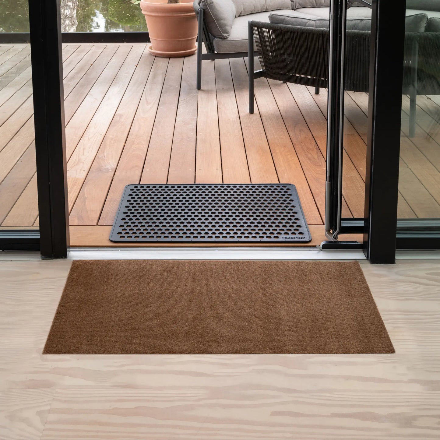 Tica Copenhagen Unicolor Matta 120x67 cm, Cognac