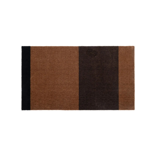Tica Copenhagen Horizontal Matta 120x67 cm, Cognac/mörkbrun/svart