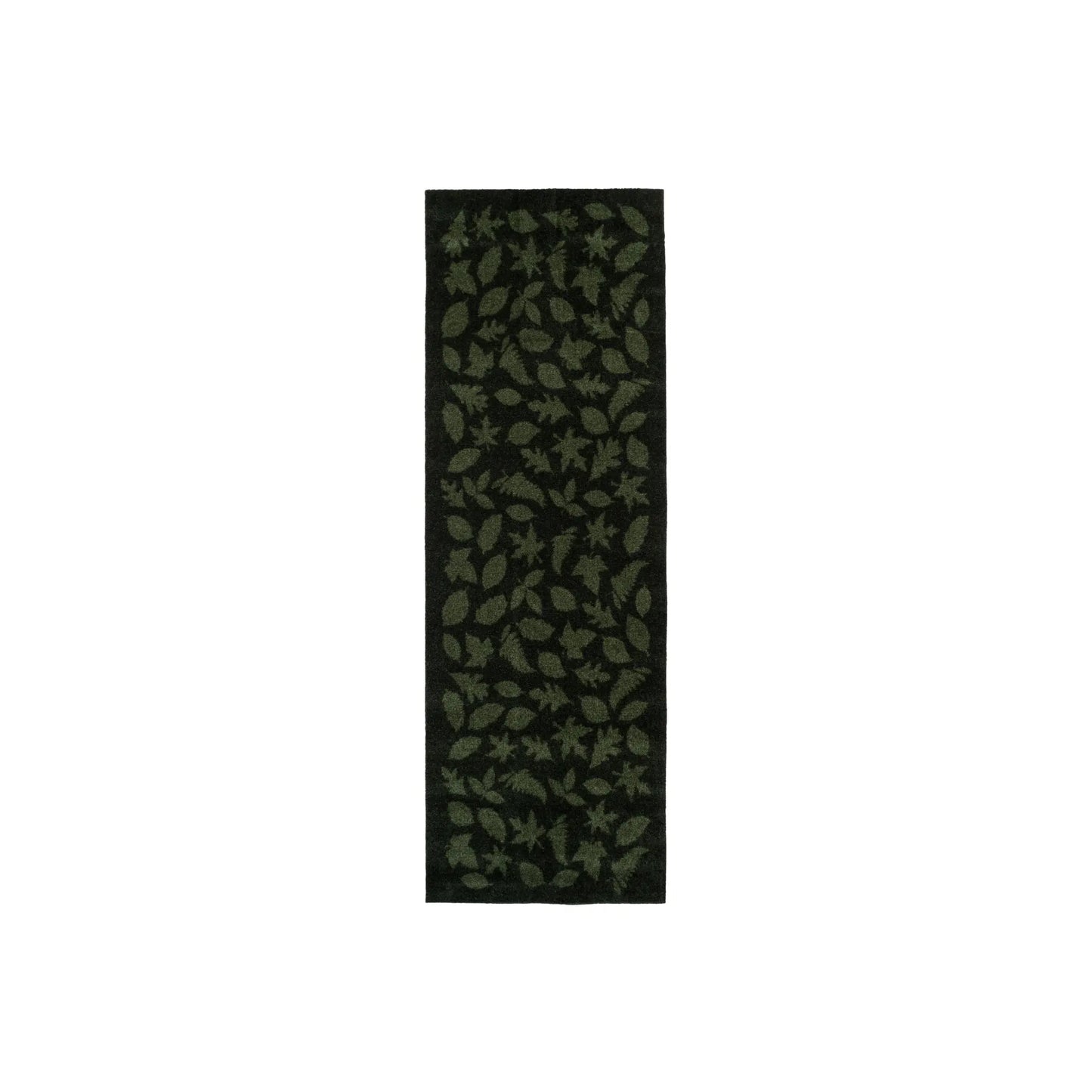 Tica Copenhagen Leaves Matta 200x67 cm, Mörkgrön