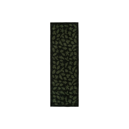 Tica Copenhagen Leaves Matta 200x67 cm, Mörkgrön