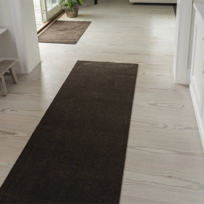 Tica Copenhagen Unicolor Matta 200x67 cm, Mörkbrun