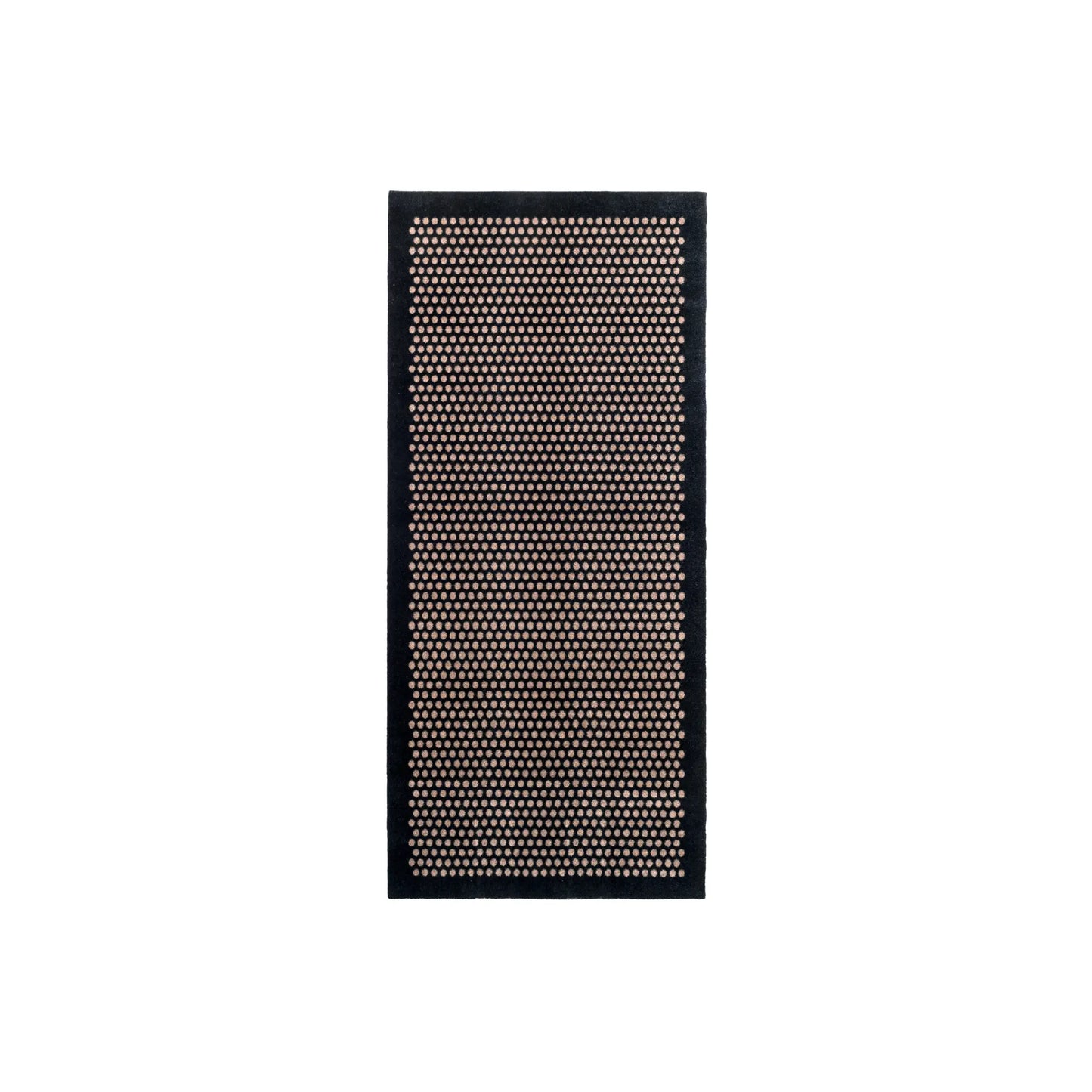 Tica Copenhagen Dot Matta 200x90 cm, Svart/beige
