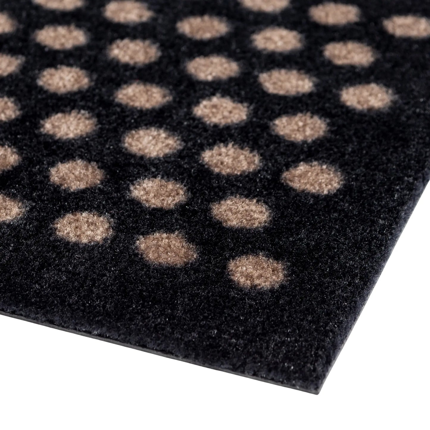 Tica Copenhagen Dot Matta 200x90 cm, Svart/beige