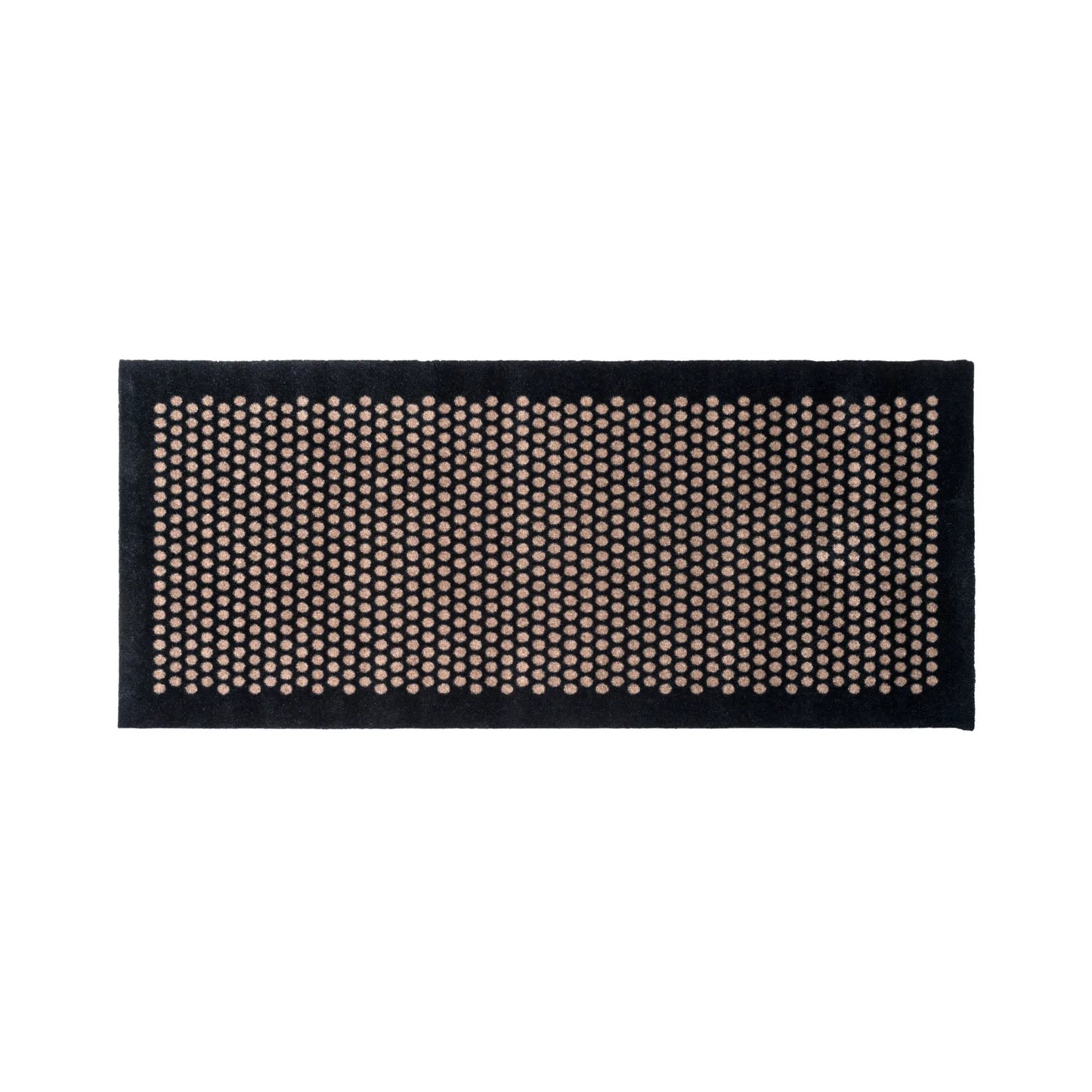 Tica Copenhagen Dot Matta 150x67 cm, Svart/beige