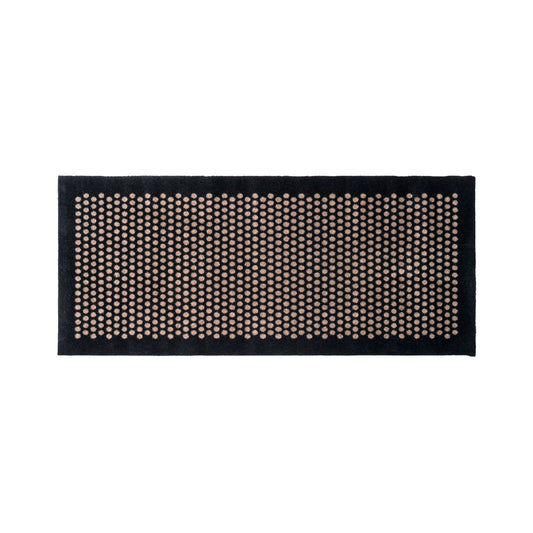 Tica Copenhagen Dot Matta 150x67 cm, Svart/beige