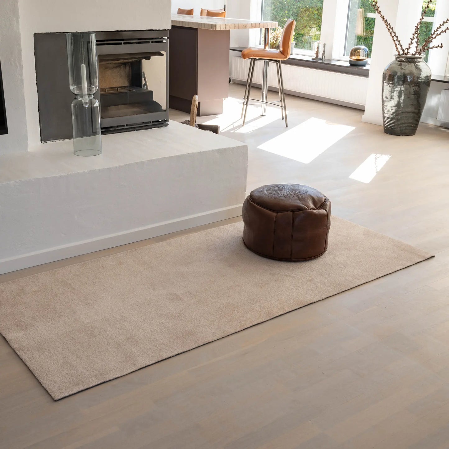 Tica Copenhagen Unicolor Matta 200x90 cm, Ivory