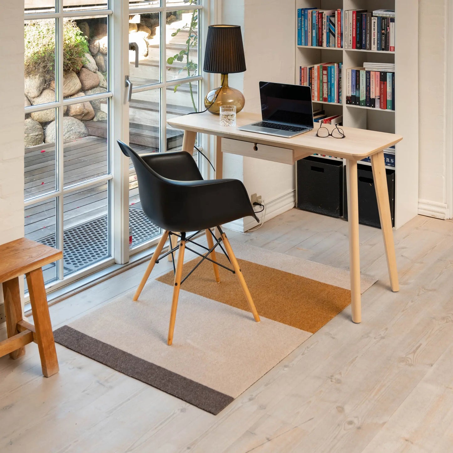 Tica Copenhagen Horizontal Matta 130x90 cm, Ivory/dijon/brun