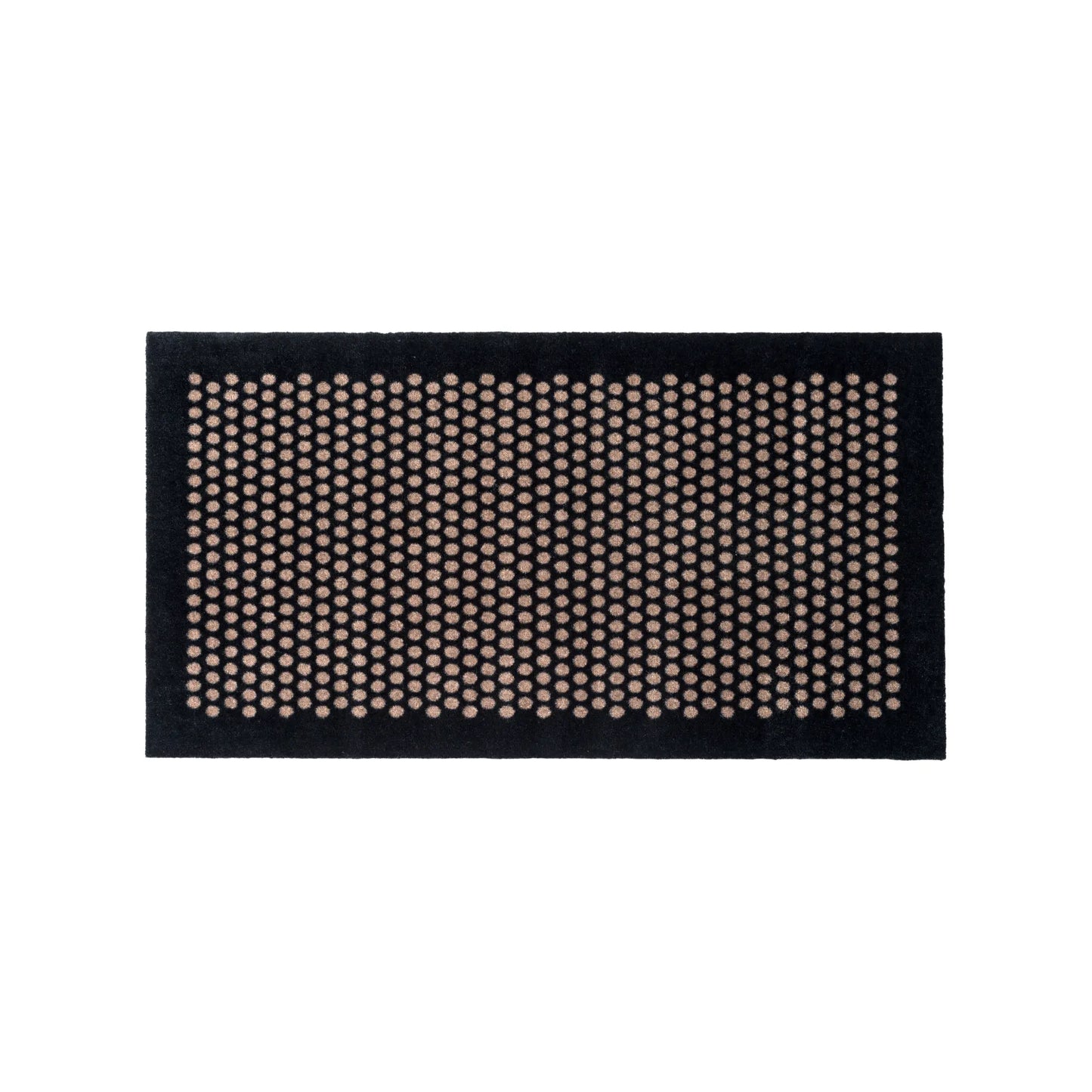 Tica Copenhagen Dot Matta 120x67 cm, Svart/beige