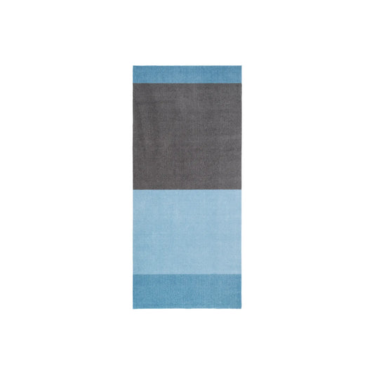 Tica Copenhagen Horizontal Matta 200x90 cm, Light/dusty blue/steelgrey