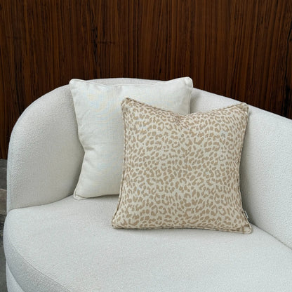 Tinted Objects Norell Leopardkudde 50x50 cm, Beige/offwhite