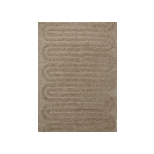 Tinted Objects Riklund Ullmatta 190x290 cm, Beige/melange