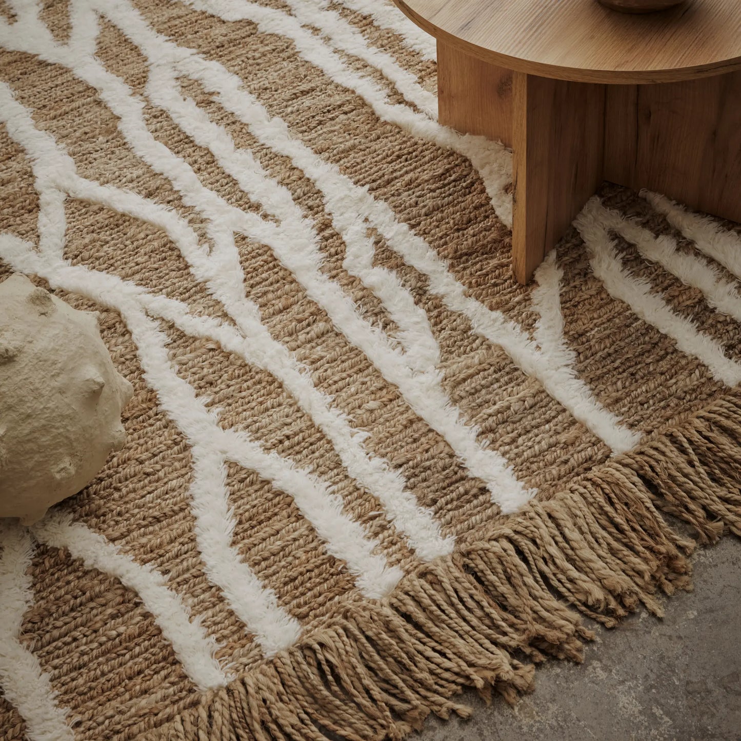 Tinted Objects Wahl Jute Matta 200x300 cm, Beige/offwhite