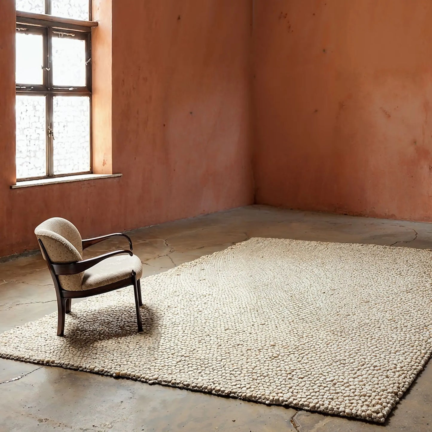 Tinted Objects Andersdotter Ullmatta 250x350 cm, Beige/offwhite