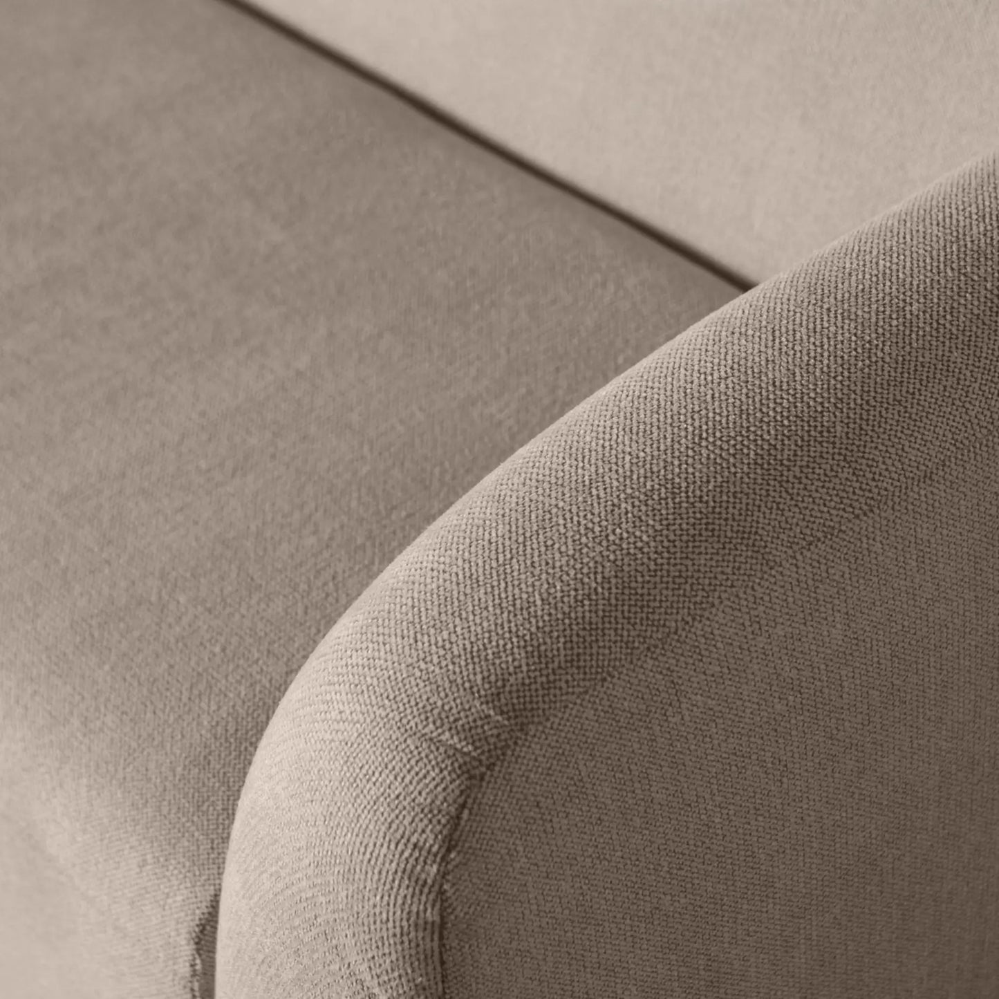 WOOOD Sloping 3-Sits Soffa, Light Brown Melange