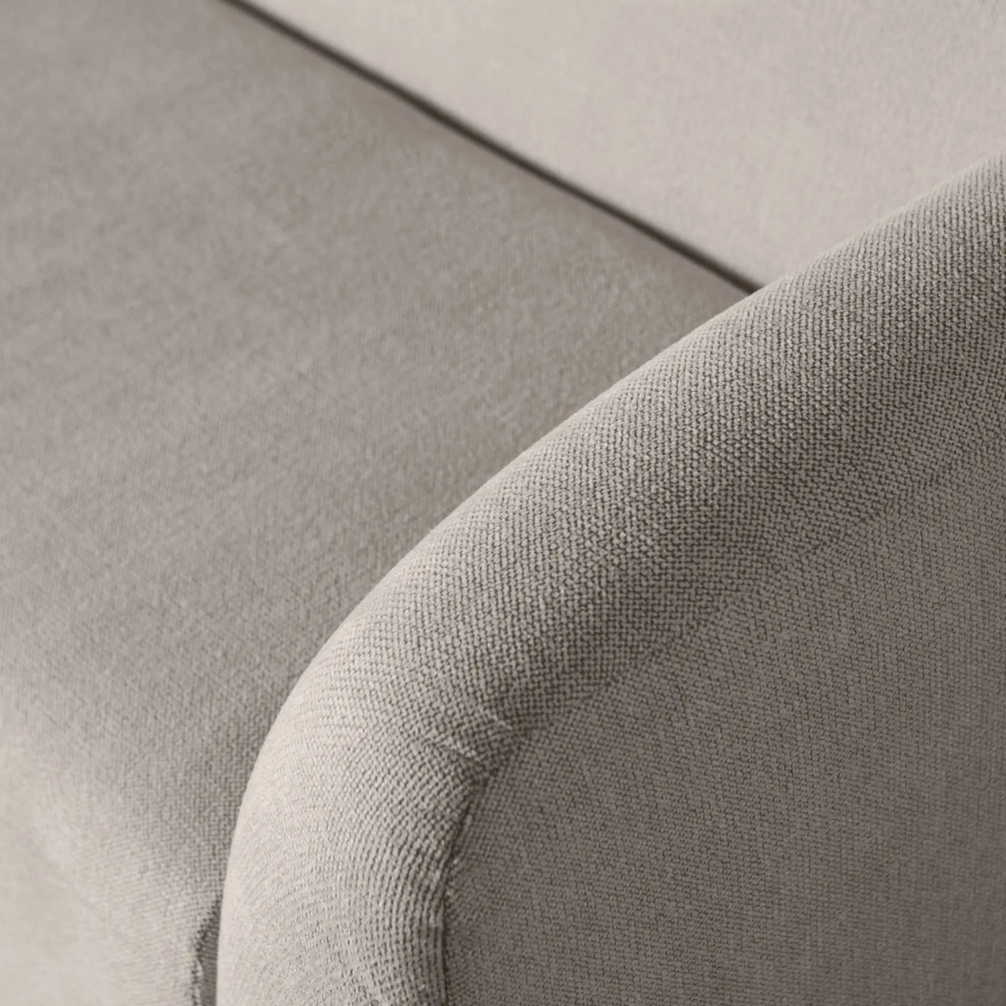 WOOOD Sloping 3-Sits Soffa, Off White Melange