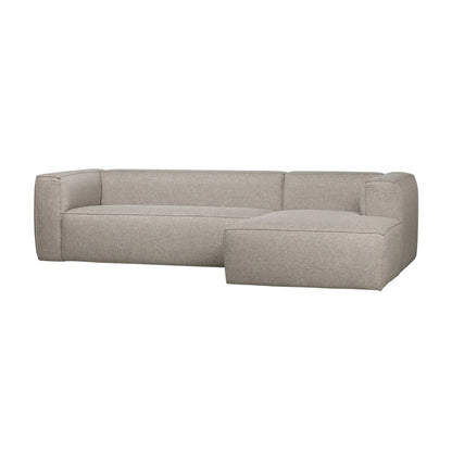 WOOOD Bean Hörnsoffa Höger Inkl. Kuddar, Light Grey Melange