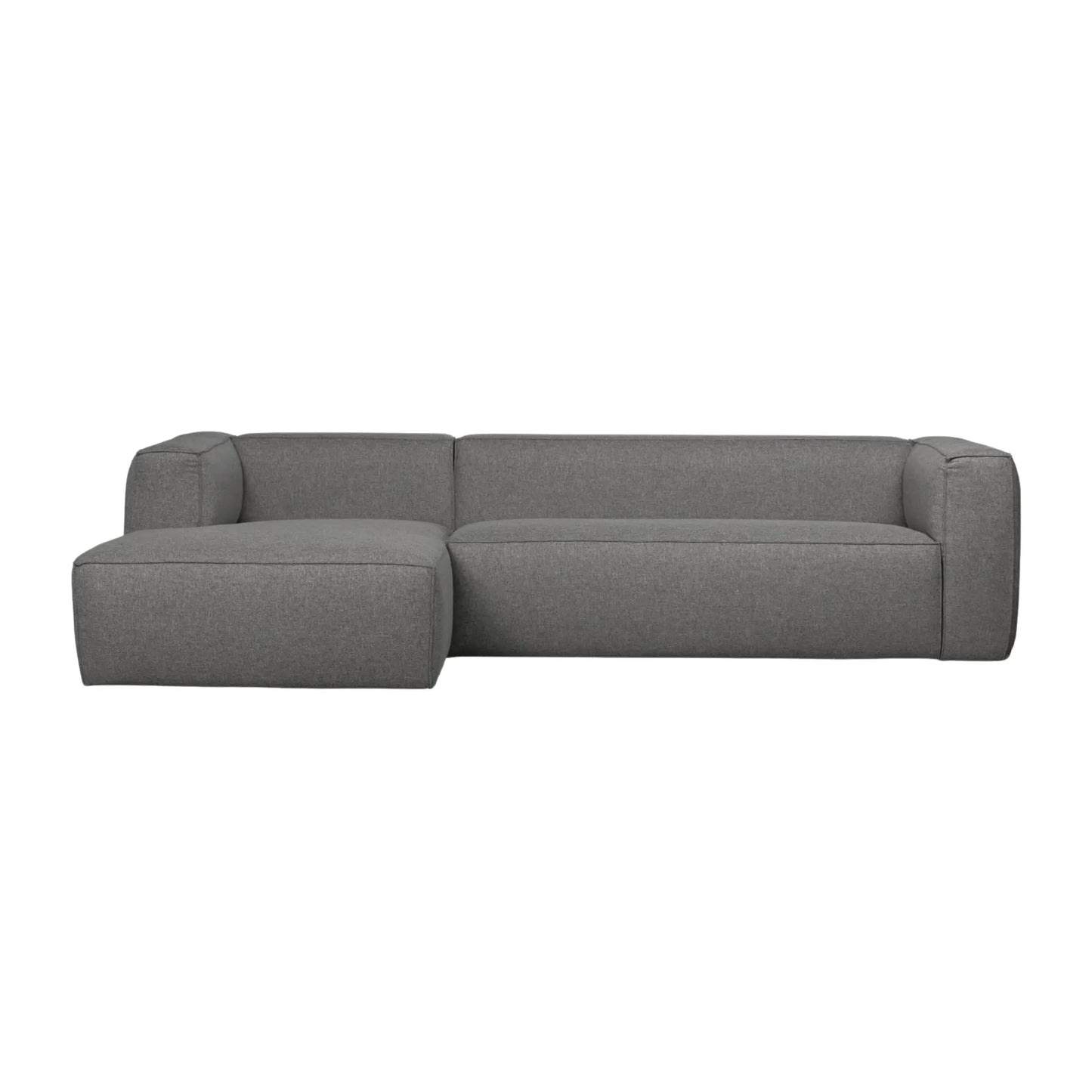 WOOOD Bean Hörnsoffa Vänster Inkl. Kuddar Mid, Grey Melange