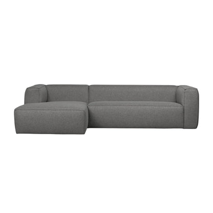WOOOD Bean Hörnsoffa Vänster Inkl. Kuddar Mid, Grey Melange
