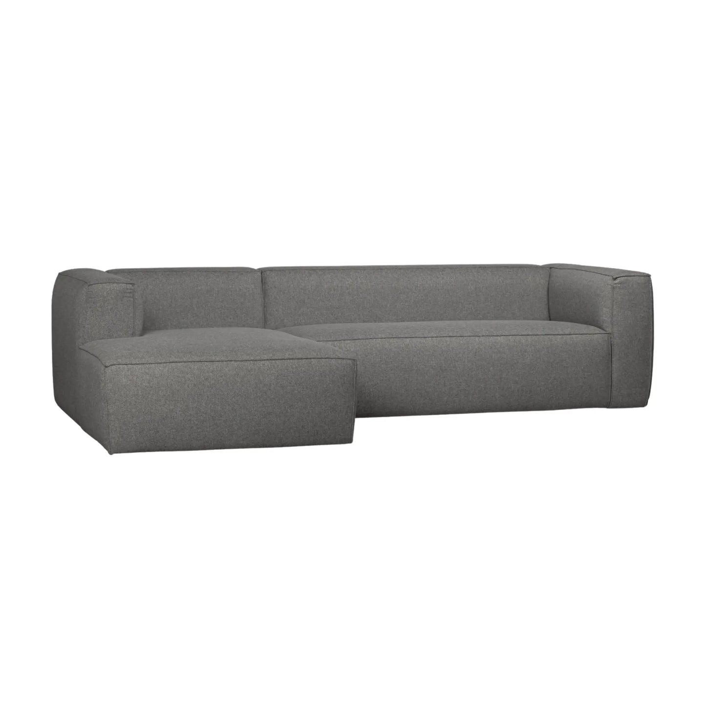 WOOOD Bean Hörnsoffa Vänster Inkl. Kuddar Mid, Grey Melange