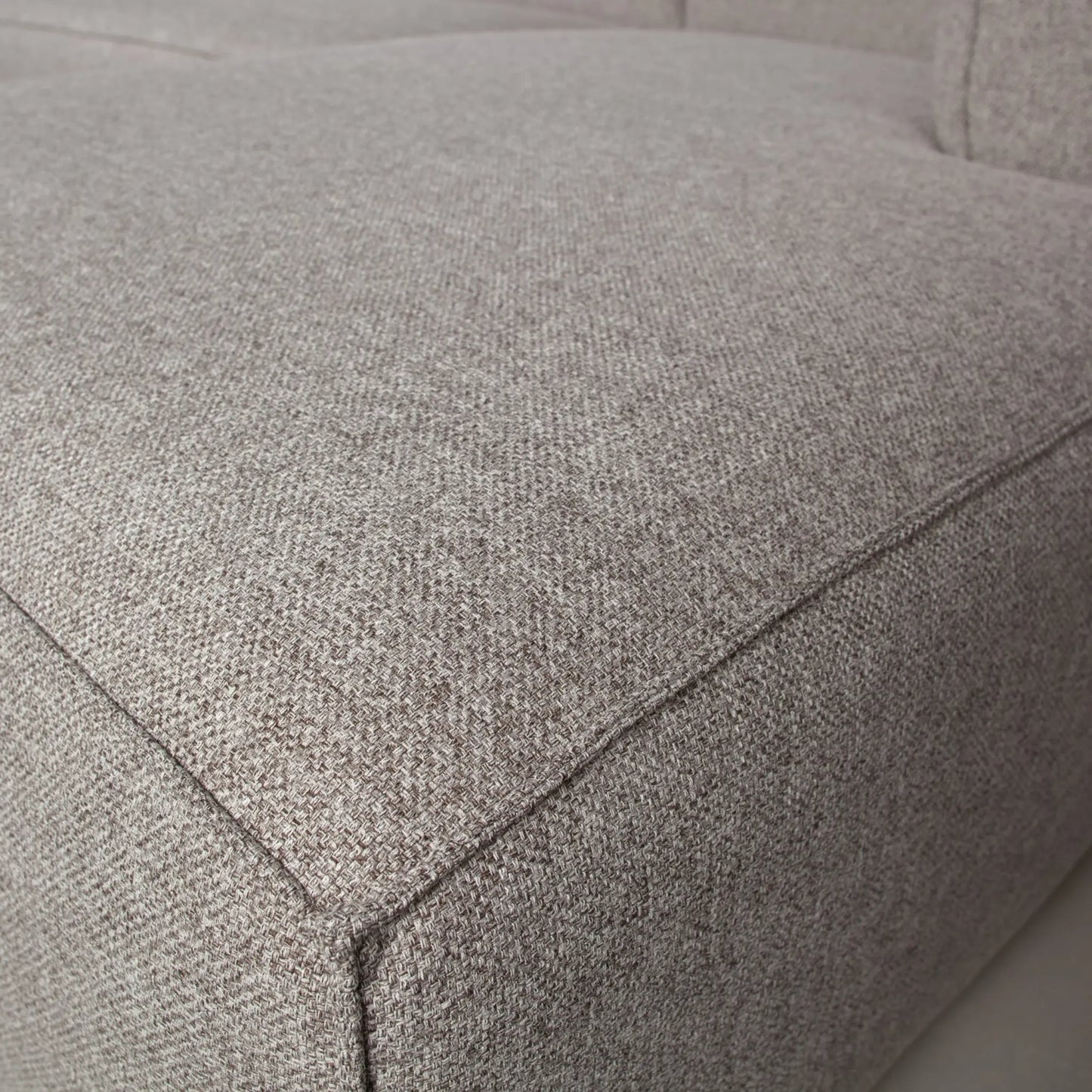 WOOOD Bean Hörnsoffa Vänster Inkl. Kuddar, Light Grey Melange