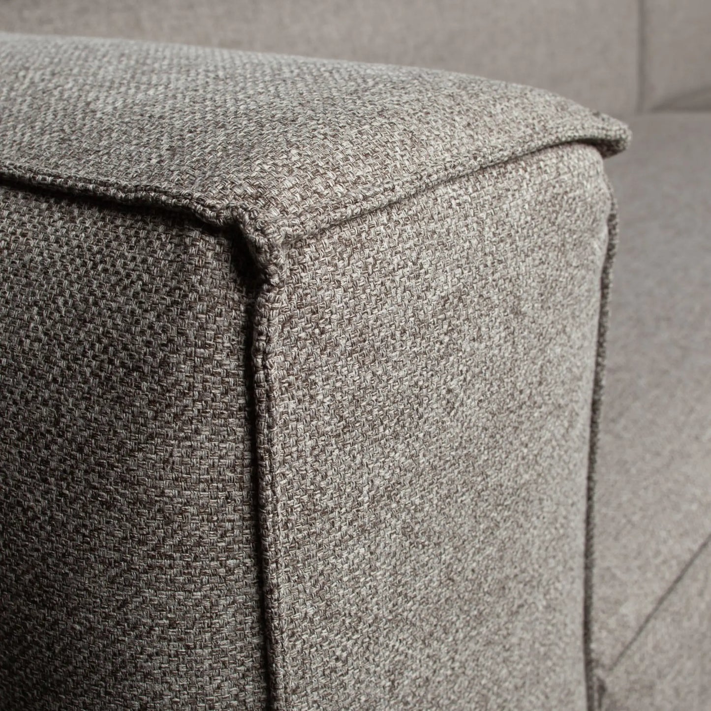 WOOOD Bean Hörnsoffa Vänster Inkl. Kuddar, Light Grey Melange