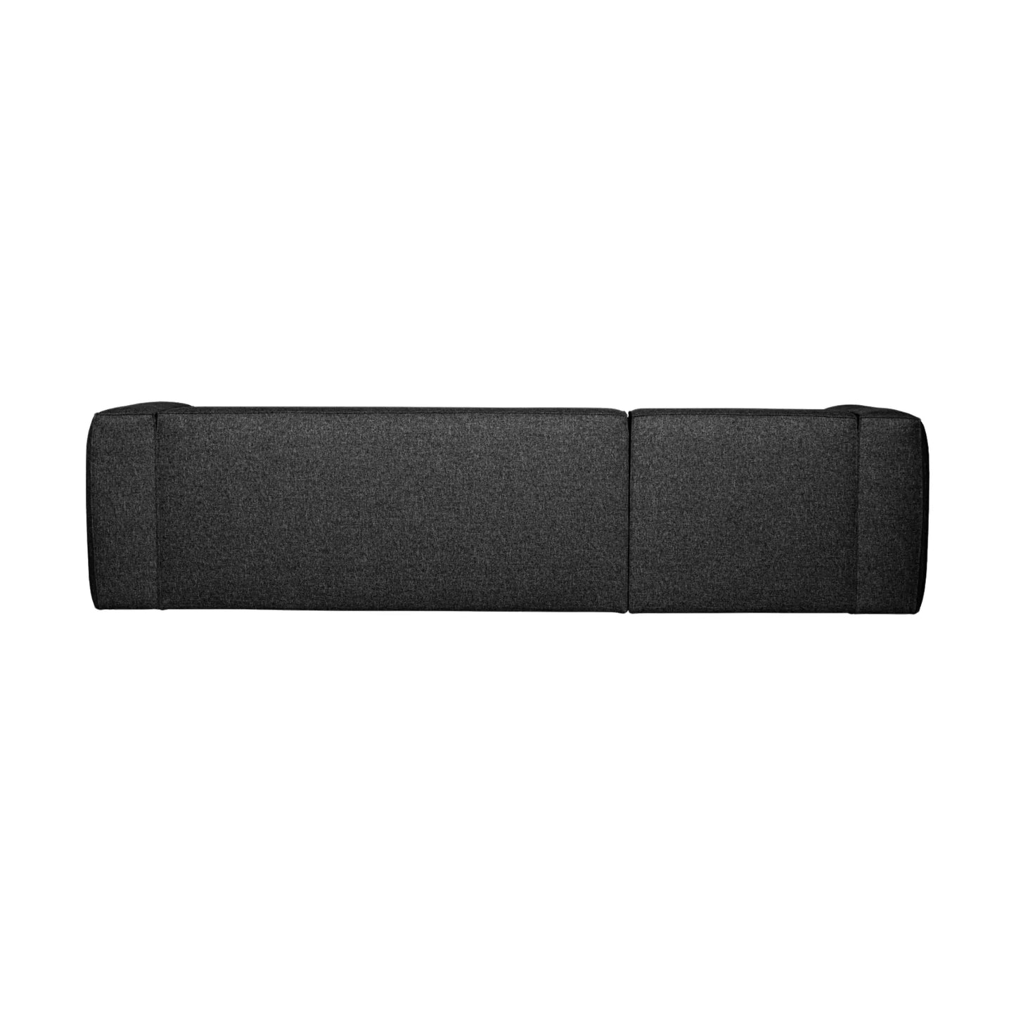 WOOOD Bean Hörnsoffa Vänster Inkl. Kuddar, Dark Grey Melange