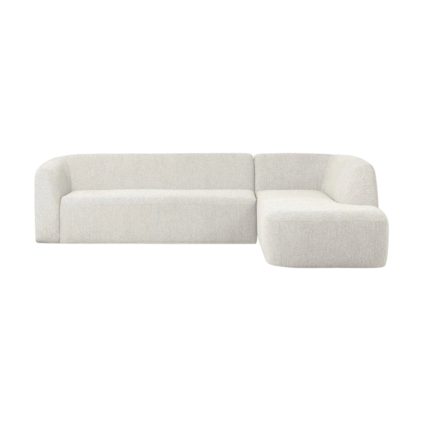 WOOOD Sloping Hörnsoffa Höger, Pearl Melange