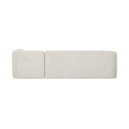 WOOOD Sloping Hörnsoffa Höger, Pearl Melange