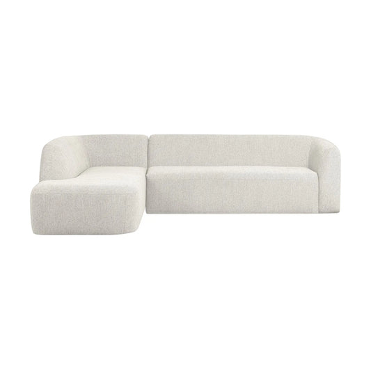 WOOOD Sloping Hörnsoffa Vänster, Pearl Melange