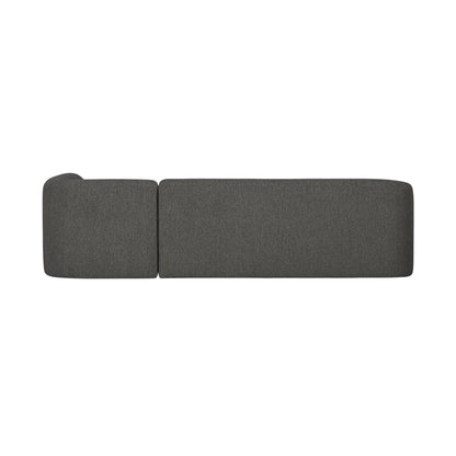 WOOOD Sloping Hörnsoffa Höger, Grey/Black Melange