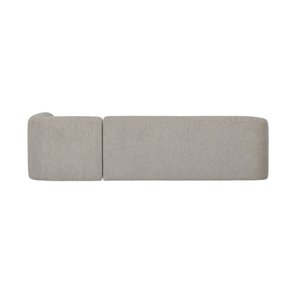 WOOOD Sloping Hörnsoffa Höger, Off White Melange