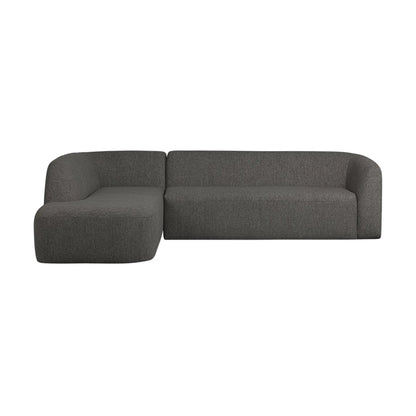WOOOD Sloping Hörnsoffa Vänster, Grey/Black Melange