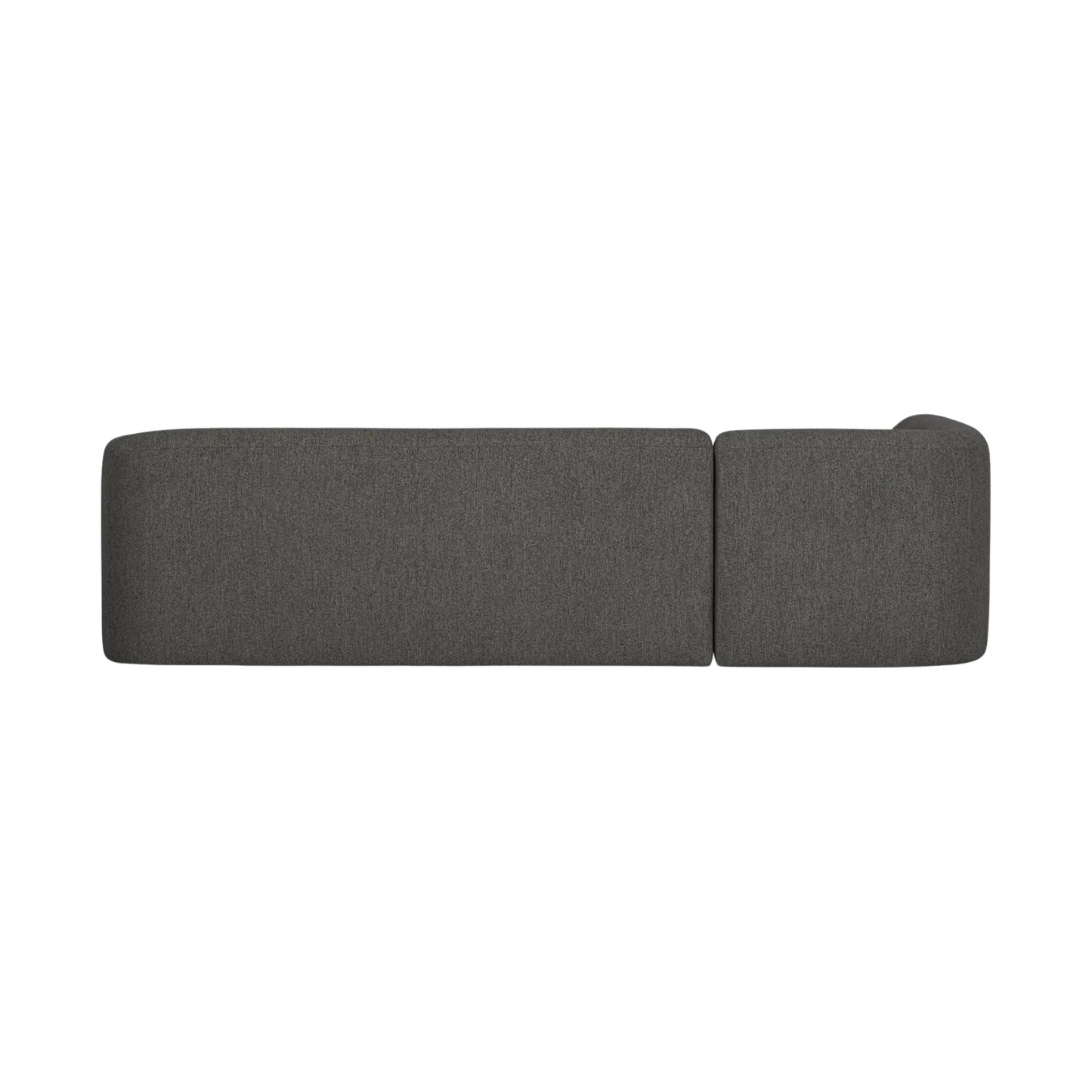 WOOOD Sloping Hörnsoffa Vänster, Grey/Black Melange