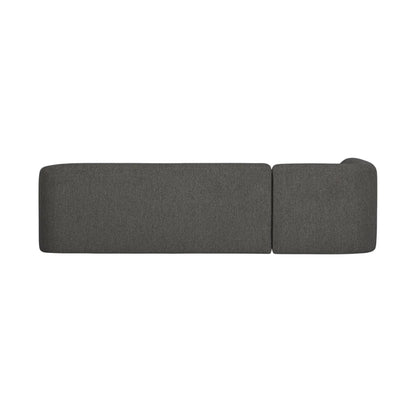 WOOOD Sloping Hörnsoffa Vänster, Grey/Black Melange