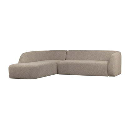 WOOOD Sloping Hörnsoffa Vänster, Natural Melange
