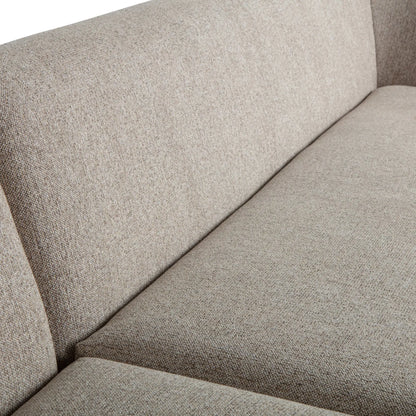 WOOOD Sloping Hörnsoffa Vänster, Natural Melange