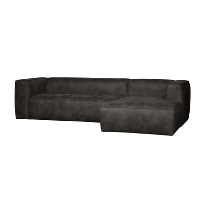 WOOOD Bean Hörnsoffa Höger Eco Läder, Black