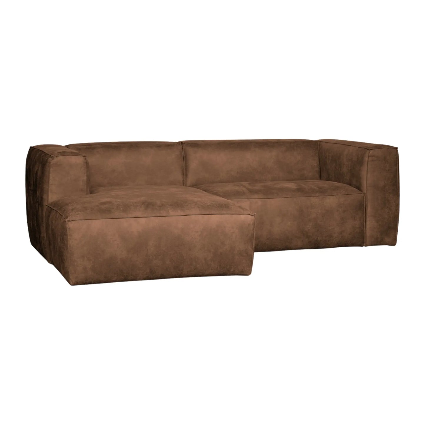 WOOOD Bean Schäslongsoffa Vänster Eco Läder, Cognac