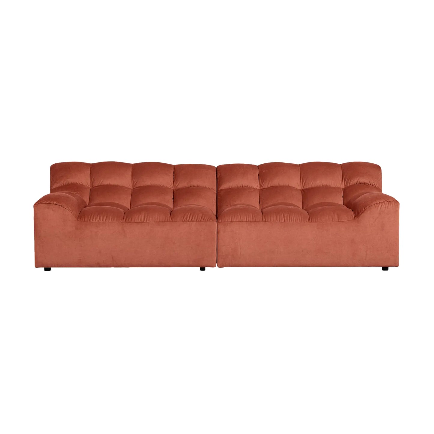 WOOOD Allure 3-Sits Soffa Sammet, Blush