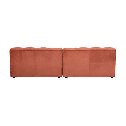 WOOOD Allure 3-Sits Soffa Sammet, Blush