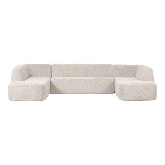 WOOOD Sloping Soffa U-Shape Pearl, Melange