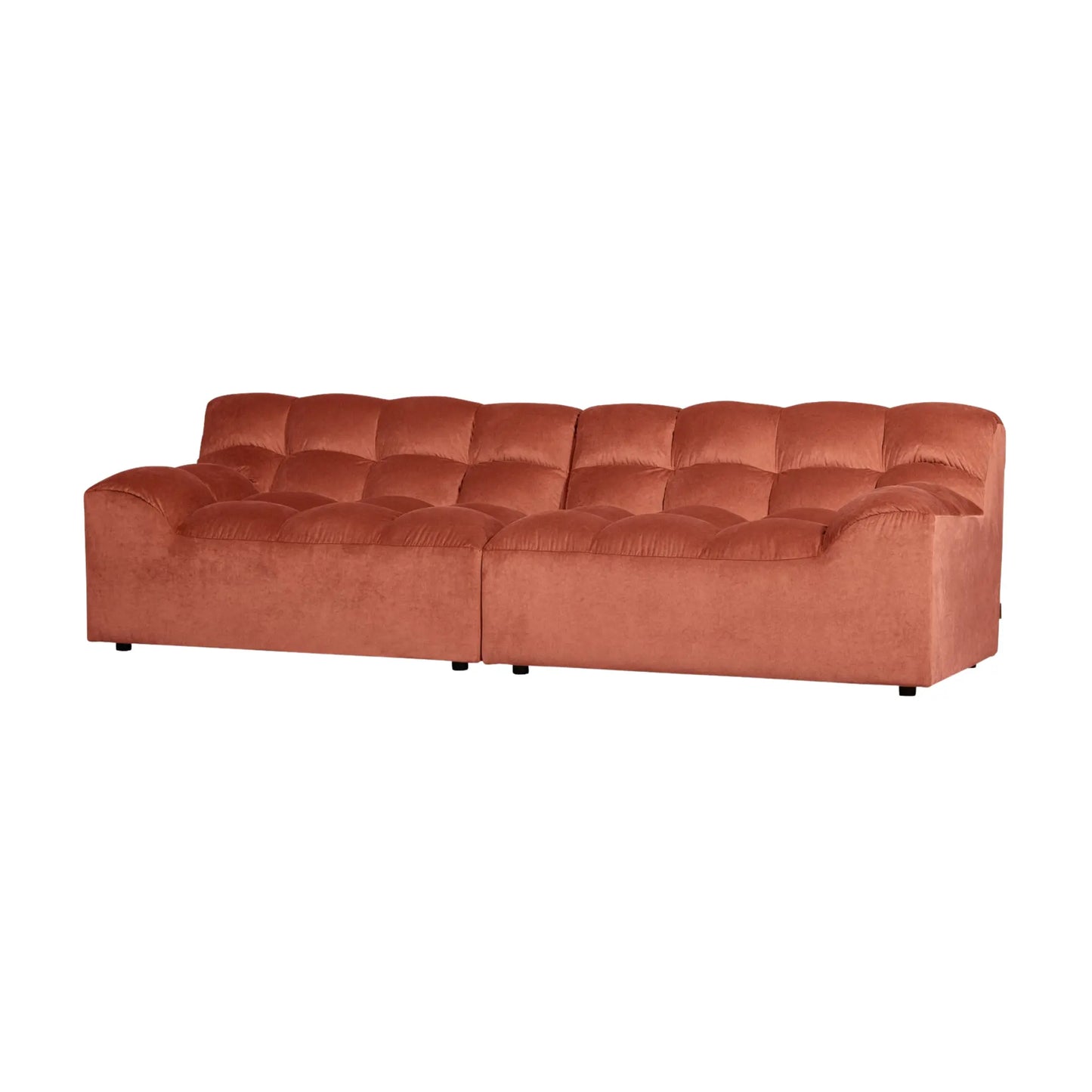 WOOOD Allure 3-Sits Soffa Sammet, Blush