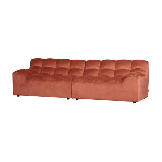 WOOOD Allure 3-Sits Soffa Sammet, Blush