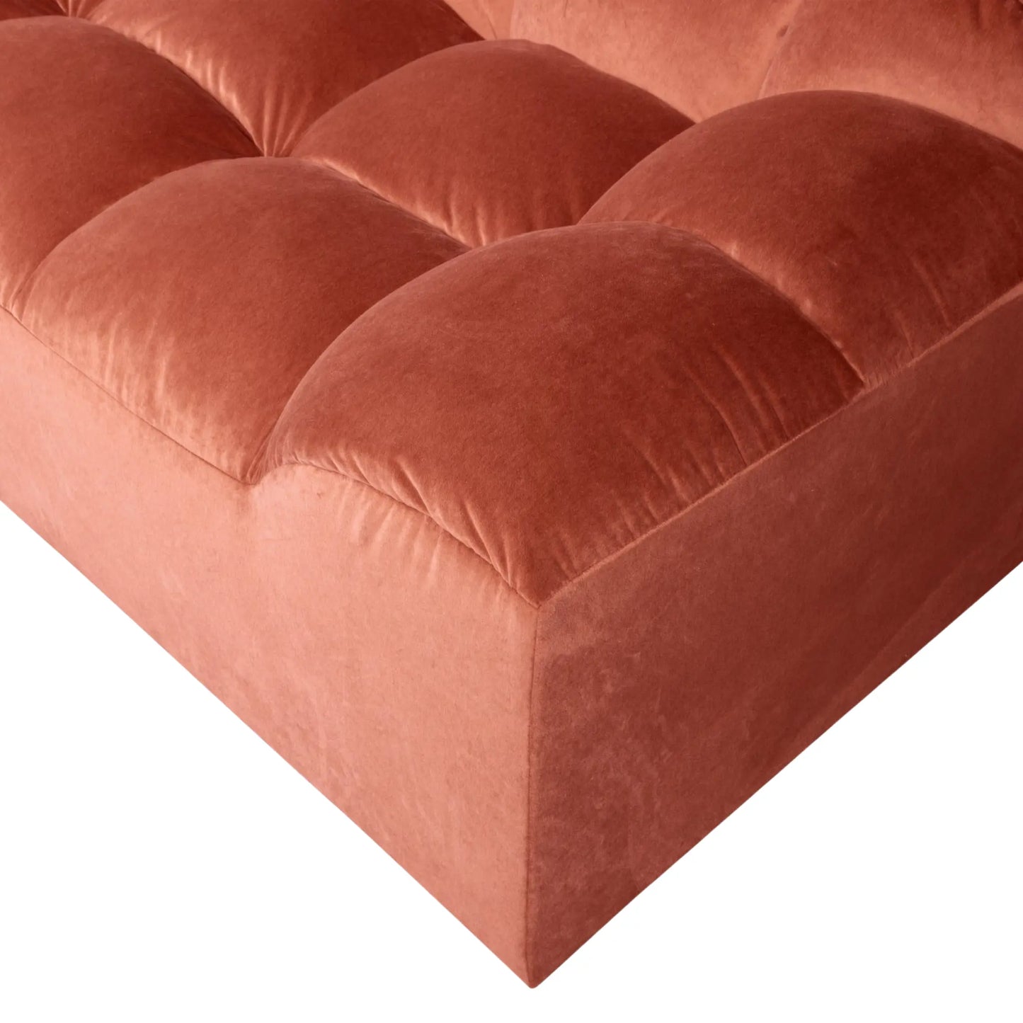 WOOOD Allure 3-Sits Soffa Sammet, Blush