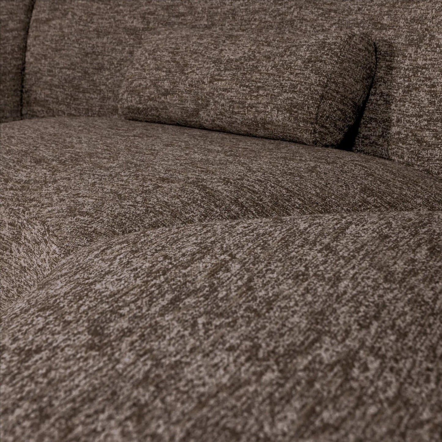 WOOOD Batavier Halvrund Soffa 6-Sits, Brown Melange