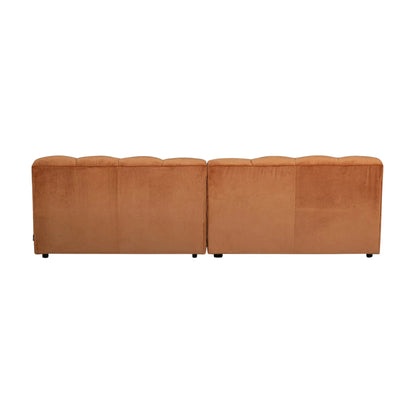 WOOOD Allure 3-Sits Soffa Sammet, Terra