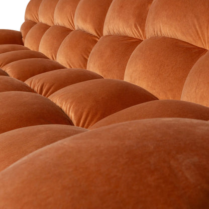 WOOOD Allure 3-Sits Soffa Sammet, Terra